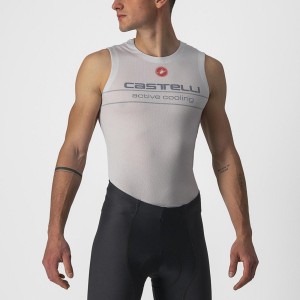 Castelli ACTIVE COOLING SLEEVELESS Men Base Layer Silver Grey | 76HANIMOD