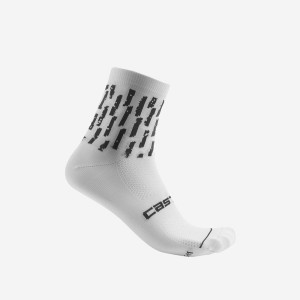 Castelli AERO PRO W 9 CM Women Socks White | 06OVLNSRU