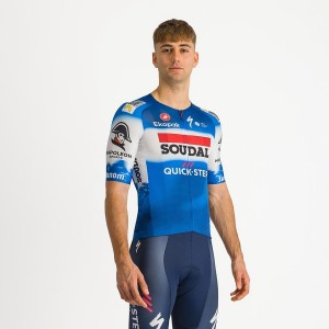 Castelli AERO RACE 7.0 Men Jersey Blue / White | 12WGOXLYH