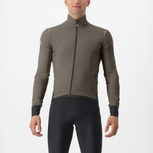 Castelli ALPHA FLIGHT ROS Men Jackets Silver Grey | 60NAOGMWY