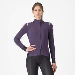 Castelli ALPHA FLIGHT ROS W Women Jackets Purple | 73WXPOKZD