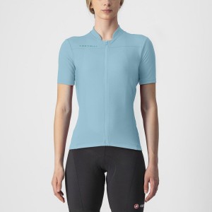 Castelli ANIMA 3 Women Jersey Blue | 96ADPHRYZ