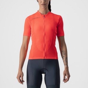 Castelli ANIMA 3 Women Jersey Pink / Dark Grey Blue | 60WMJKCZL