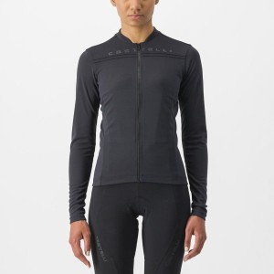 Castelli ANIMA 4 LONG SLEEVE Women Jersey Black | 43CADJFGB