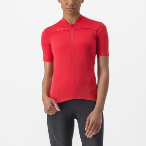 Castelli ANIMA 4 Women Jersey Red | 23KGSOWDE