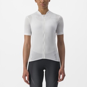 Castelli ANIMA 4 Women Jersey White | 35FAPKLNC