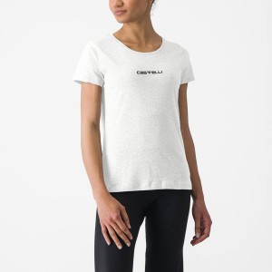 Castelli CASTELLI CLASSICO W TEE Women Casual White | 50NFGWJVD