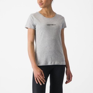 Castelli CASTELLI CLASSICO W TEE Women Casual Light Grey | 39VPKDTZI