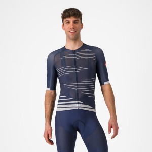 Castelli CLIMBER'S 4.0 Men Jersey Blue / Silver Grey | 73LOGYACQ