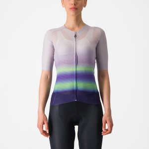 Castelli CLIMBER'S 4.0 W Women Jersey Purple White / Green / Dark Purple | 85INOHTRB