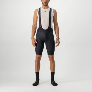 Castelli COMPETIZIONE Men Bib Shorts Black | 87RCKQOME