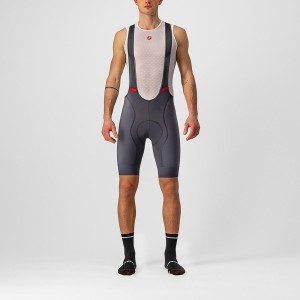 Castelli COMPETIZIONE Men Bib Shorts Dark Grey | 53KJRPTZD