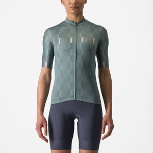 Castelli DIMENSIONE Women Jersey Turquoise | 85FVDBZJY