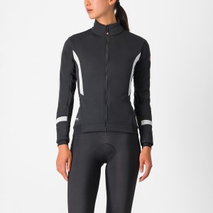 Castelli DINAMICA 2 Women Jackets Black / White | 78YZIMWGS