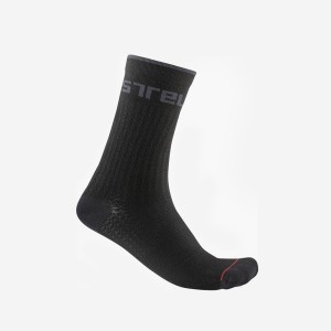 Castelli DISTANZA 20 Men Socks Black | 30ZQYGMPO