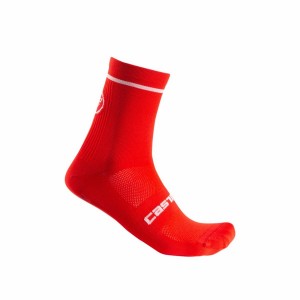 Castelli ENTRATA 13 Men Socks Red | 79LXIKUYP