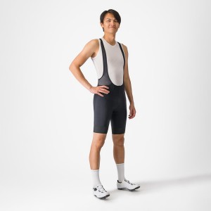 Castelli ENTRATA 2 Men Bib Shorts Black | 97PYEQOCL