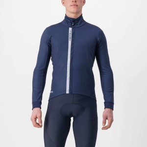 Castelli ENTRATA Men Jackets Blue / Silver | 20ECMJLVN