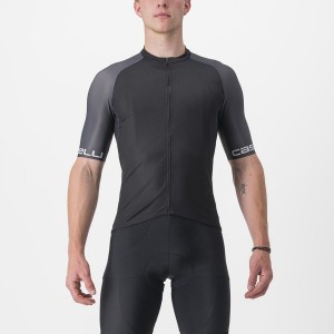 Castelli ENTRATA VI Men Jersey Black / Dark Grey / Silver | 94PBCYOEI