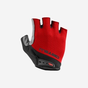 Castelli ENTRATA V Men Gloves Red | 37XTUZCBL