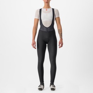 Castelli ENTRATA W Women Bib Tights Black | 95HZITMRN