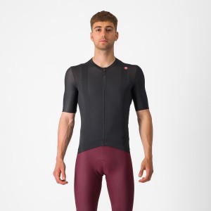 Castelli ESPRESSO Men Jersey Black / Dark Grey | 94VOZCESA