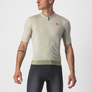 Castelli ESSENZA Men Jersey Green | 13ZDJCBPW