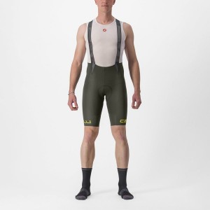 Castelli FREE AERO RC CLASSIC Men Bib Shorts Deep Green | 26ENRQUWB