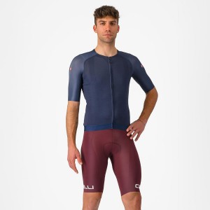 Castelli FREE AERO RC CLASSIC Men Bib Shorts Deep Burgundy / White | 70GJCDAYR