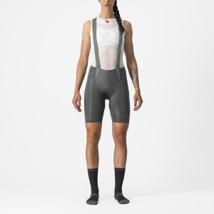 Castelli FREE AERO RC W Women Bib Shorts Grey | 13YBPGCXI