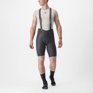 Castelli FREE UNLIMITED Men Bib Shorts Dark Grey | 23XQGAEFO