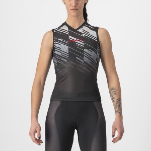 Castelli INSIDER W SLEEVELESS Women Jersey Black | 80GNPIZYR