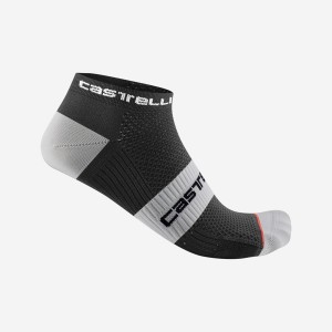 Castelli LOWBOY 2 Men Socks Black White | 36IOMPLGX