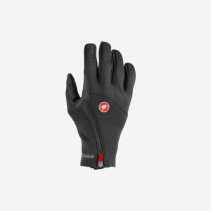 Castelli MORTIROLO Men Gloves Black | 46FCRHEVY