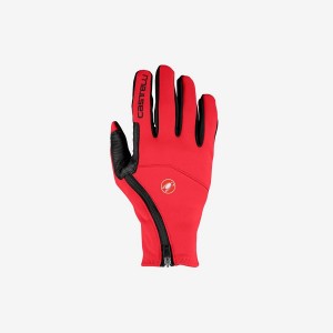 Castelli MORTIROLO Men Gloves Red | 43CJTWOBQ