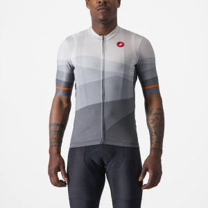 Castelli ORIZZONTE Men Jersey Dark Grey / Silver Grey | 31GHLUDVK