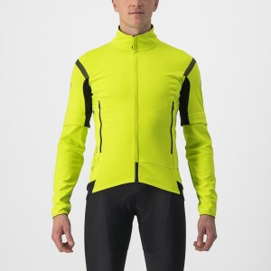 Castelli PERFETTO RoS 2 CONVERTIBLE Men Jackets Light Green / Dark Grey | 03XYIDOVF