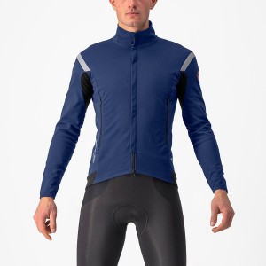 Castelli PERFETTO RoS 2 Men Jackets Blue / Silver | 97XRWDMEA