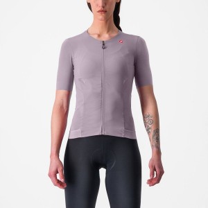 Castelli PREMIO W Women Jersey Purple White | 67EDMBRFV