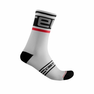 Castelli PROLOGO 15 Men Socks Black / White | 06WQRUDFS