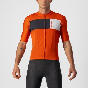 Castelli PROLOGO 7 Men Jersey Red / Black / White | 57LCHKFEA