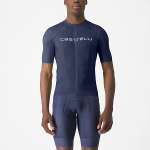 Castelli PROLOGO LITE Men Jersey Blue / White | 87YEHGRWC