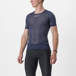 Castelli PRO MESH 2.0 SHORT SLEEVE Men Base Layer Blue | 07GJUVICH