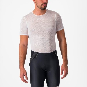 Castelli PRO MESH 2.0 SHORT SLEEVE Men Base Layer White | 92BHVCPOM