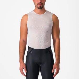 Castelli PRO MESH 2.0 SLEEVELESS Men Base Layer White | 38XUMWLKS