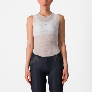 Castelli PRO MESH W SLEEVELESS Women Base Layer White | 63CRGEWXF