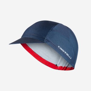 Castelli ROSSO CORSA 2 Men Cap Blue | 42YEGJQRK