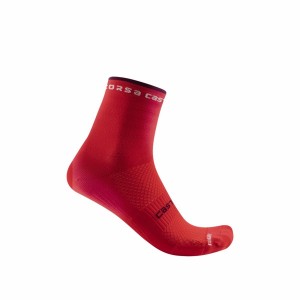 Castelli ROSSO CORSA W 11 Women Socks Red | 27OBITLKN