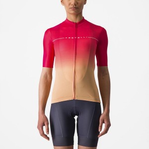 Castelli SALITA Women Jersey Orange / White | 01STLDOUN