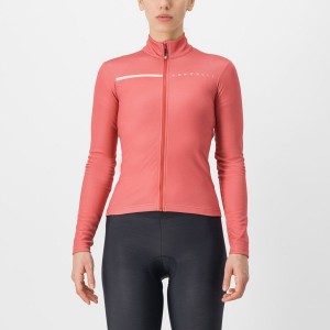 Castelli SINERGIA 2 FZ Women Jersey Red / Cream Pink | 04AJYFTDL